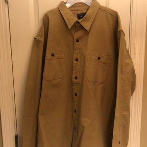 Men’s Tan Workwear Shirt Jacket